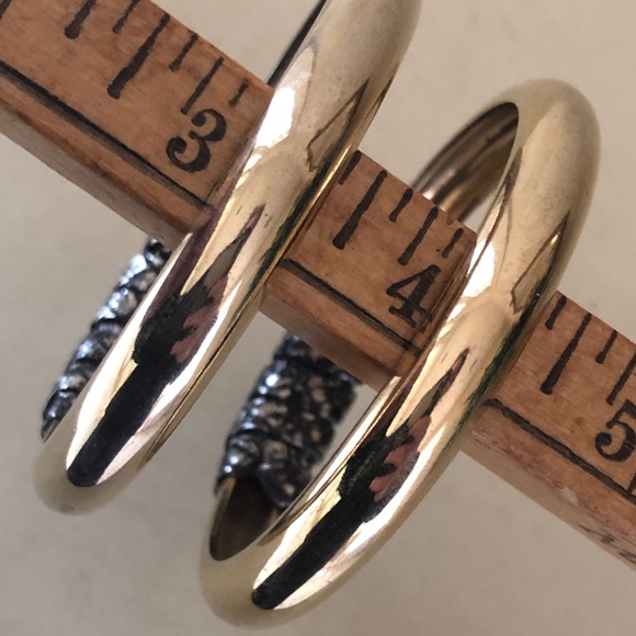 Kara Ross black Python Wrapped gold tone Bracelet - Picture 5 of 11